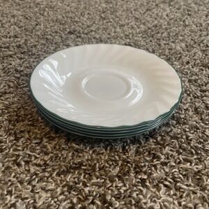 LOT OF 4‎ Corelle Calloway Ivy Swirls Cup saucer 6 1/4 inch Replacement